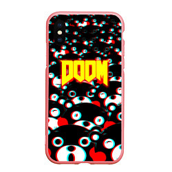 Чехол iPhone XS Max матовый Doom anime