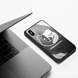 Чехол iPhone XS Max матовый Danganronpa - grey gradient, цвет: 3D-черный — фото 2