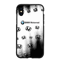 Чехол iPhone XS Max матовый BMW x honda pattern