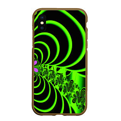 Чехол iPhone XS Max матовый Оптические иллюзии абстракция