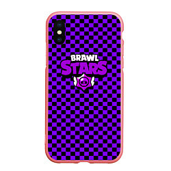 Чехол iPhone XS Max матовый Brawl stars клетка, цвет: 3D-баблгам