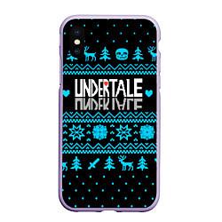 Чехол iPhone XS Max матовый Undertale rpg winter