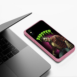 Чехол iPhone XS Max матовый Dadster - zombie - на хэллоуин, цвет: 3D-малиновый — фото 2