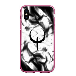 Чехол iPhone XS Max матовый Quake fire black