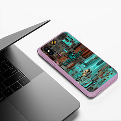 Чехол iPhone XS Max матовый Уличный гонщик кс, цвет: 3D-сиреневый — фото 2