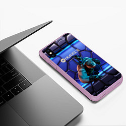 Чехол iPhone XS Max матовый Mo and Krill Deadlock, цвет: 3D-сиреневый — фото 2