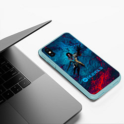 Чехол iPhone XS Max матовый Аномалия Deadlock, цвет: 3D-мятный — фото 2