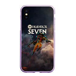 Чехол iPhone XS Max матовый Deadlock Seven, цвет: 3D-сиреневый