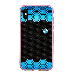 Чехол iPhone XS Max матовый BMW carbon auto