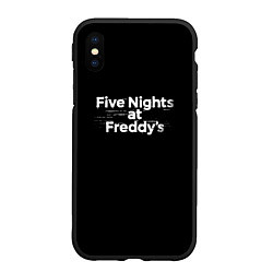 Чехол iPhone XS Max матовый Friday Night Funkin logo