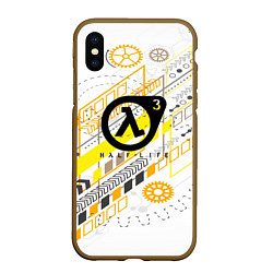 Чехол iPhone XS Max матовый Half life 3 механика