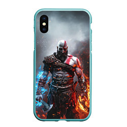 Чехол iPhone XS Max матовый God of War Кратос