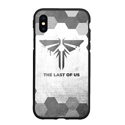 Чехол iPhone XS Max матовый The Last Of Us - white gradient