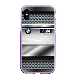 Чехол iPhone XS Max матовый BMW metal texture