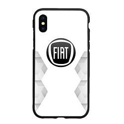 Чехол iPhone XS Max матовый Fiat white poly