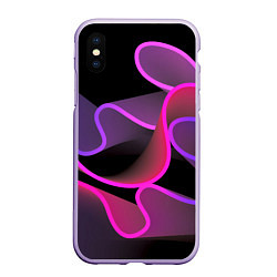 Чехол iPhone XS Max матовый Линейная геометрия