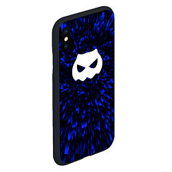 Чехол iPhone XS Max матовый DanMachi blue energy, цвет: 3D-черный — фото 2