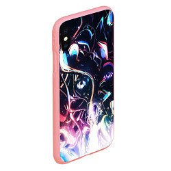 Чехол iPhone XS Max матовый Фрактальный узор текстура, цвет: 3D-баблгам — фото 2