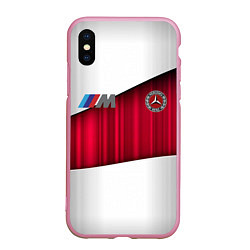 Чехол iPhone XS Max матовый Mercedes amg