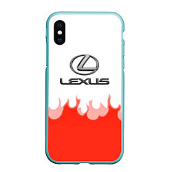 Чехол iPhone XS Max матовый Lexus fire