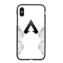 Чехол iPhone XS Max матовый Apex Legends white poly