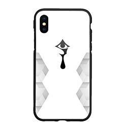 Чехол iPhone XS Max матовый Hellsing white poly