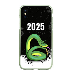 Чехол iPhone XS Max матовый Змея - 2025