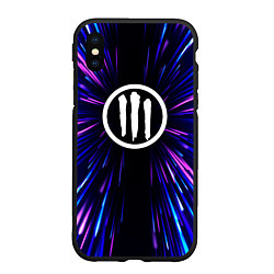 Чехол iPhone XS Max матовый Three Days Grace neon energy