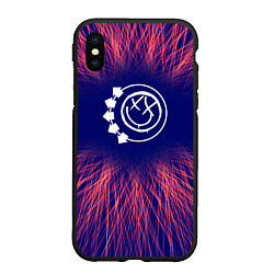 Чехол iPhone XS Max матовый Blink 182 red energy