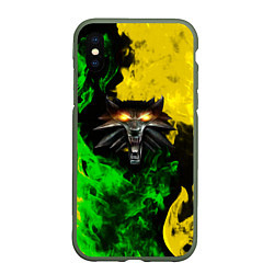 Чехол iPhone XS Max матовый The Witcher in fire