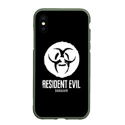 Чехол iPhone XS Max матовый Resident Evil umbrella corp logo