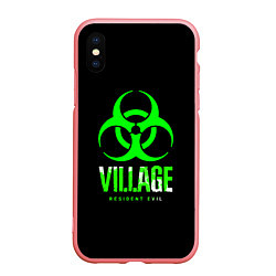 Чехол iPhone XS Max матовый Resident Evil8 toxic