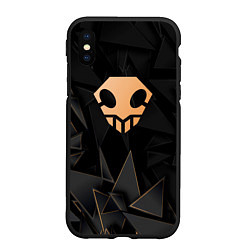 Чехол iPhone XS Max матовый Bleach golden poly