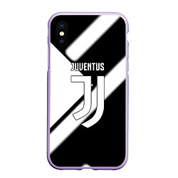 Чехол iPhone XS Max матовый Juventus geometry steel