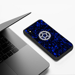 Чехол iPhone XS Max матовый Black Butler blue energy, цвет: 3D-черный — фото 2