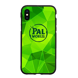 Чехол iPhone XS Max матовый Palworld green poly