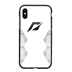 Чехол iPhone XS Max матовый Need for Speed white poly