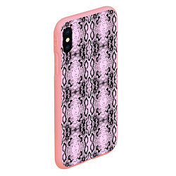 Чехол iPhone XS Max матовый Змеиная кожа - паттерн, цвет: 3D-баблгам — фото 2