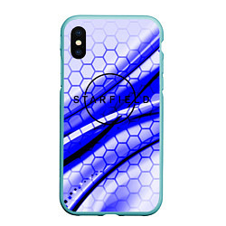 Чехол iPhone XS Max матовый Starfield hexagon space