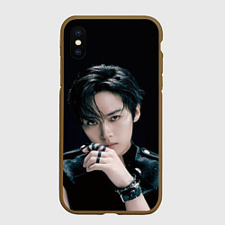 Чехол iPhone XS Max матовый Stray Kids Lee Know Giant concept