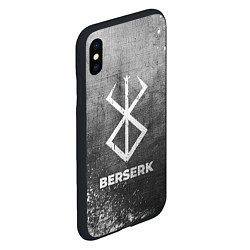 Чехол iPhone XS Max матовый Berserk - grey gradient, цвет: 3D-черный — фото 2