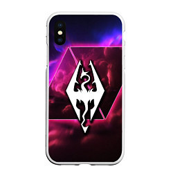 Чехол iPhone XS Max матовый The Elder Scrolls neon game