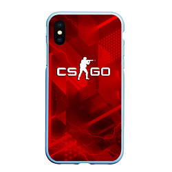 Чехол iPhone XS Max матовый CSGO абстракция