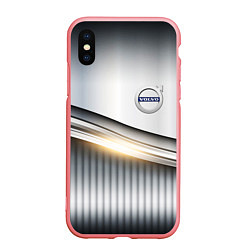 Чехол iPhone XS Max матовый Volvo metalic car