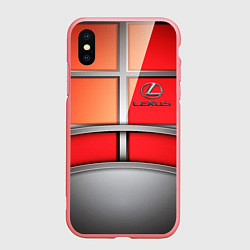 Чехол iPhone XS Max матовый Lexus carbon car