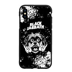 Чехол iPhone XS Max матовый Black Sabbath рок пес