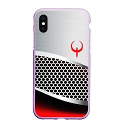 Чехол iPhone XS Max матовый Quake metal steel