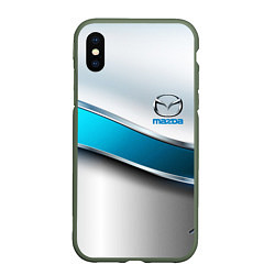 Чехол iPhone XS Max матовый Mazda geometry auto