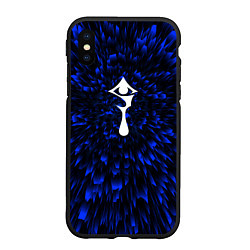 Чехол iPhone XS Max матовый Hellsing blue energy