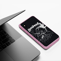 Чехол iPhone XS Max матовый The offspring Supercharged, цвет: 3D-розовый — фото 2